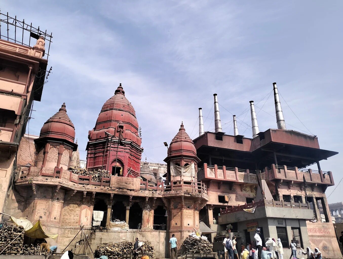 Historic palace architecture in Varanasi